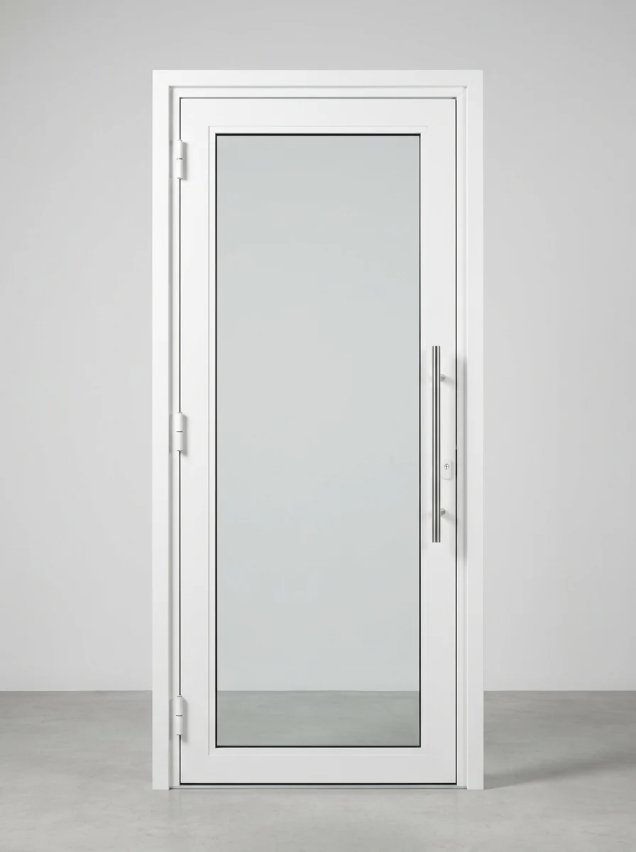 JELD-WEN Primed (paintable) Entry Door impact window